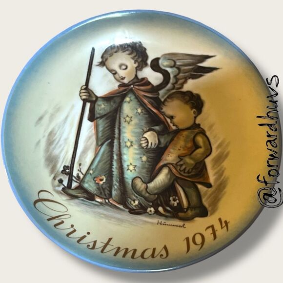 1974 Schmid “The Guardian Angel” Christmas Plate – Sister Hummel – No Box - Picture 6 of 7